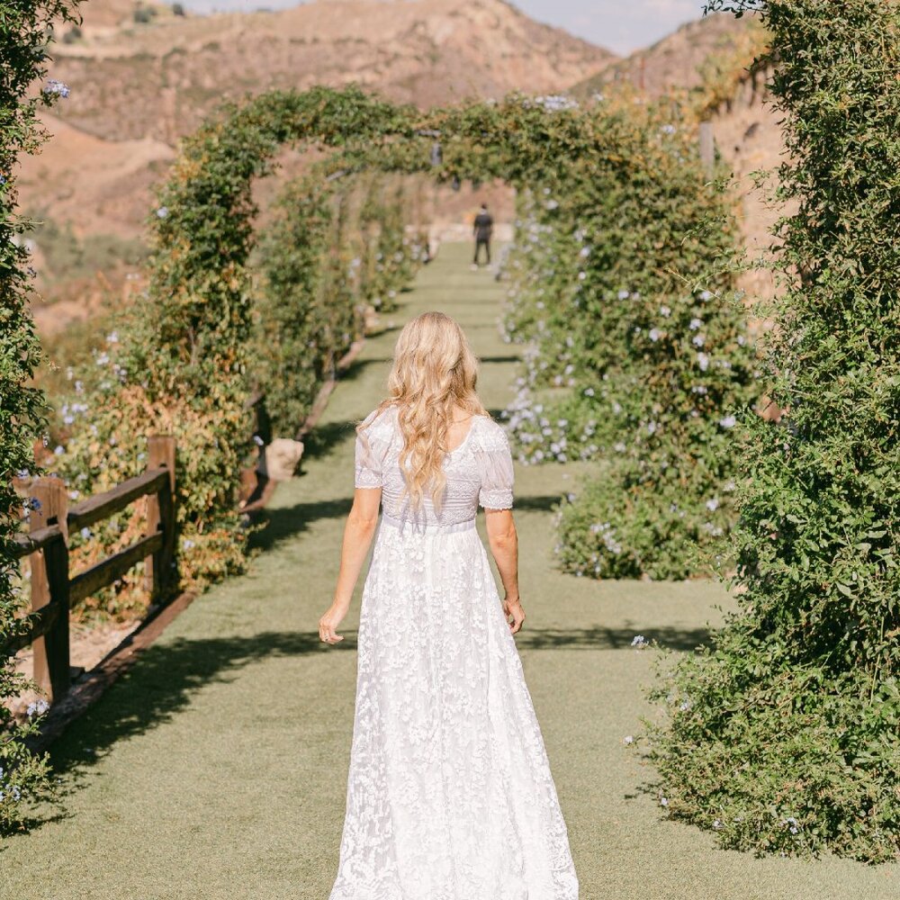 Love Shack Fancy Lace Wedding Dress